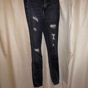 Medium blue ripped jeans from Hollister